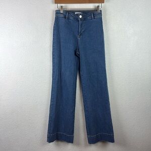 Anthropologie Avec Les Filles Wide Leg 2 Pocket High Waisted Jeans Size 26